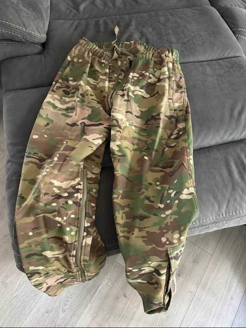 Men's Camouflage Cargo Jogger Pants - Green Camo